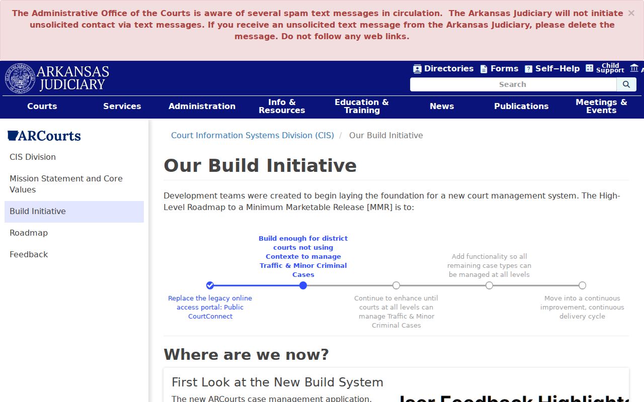 Yell County court docket context in the ARCourts Build Initiative