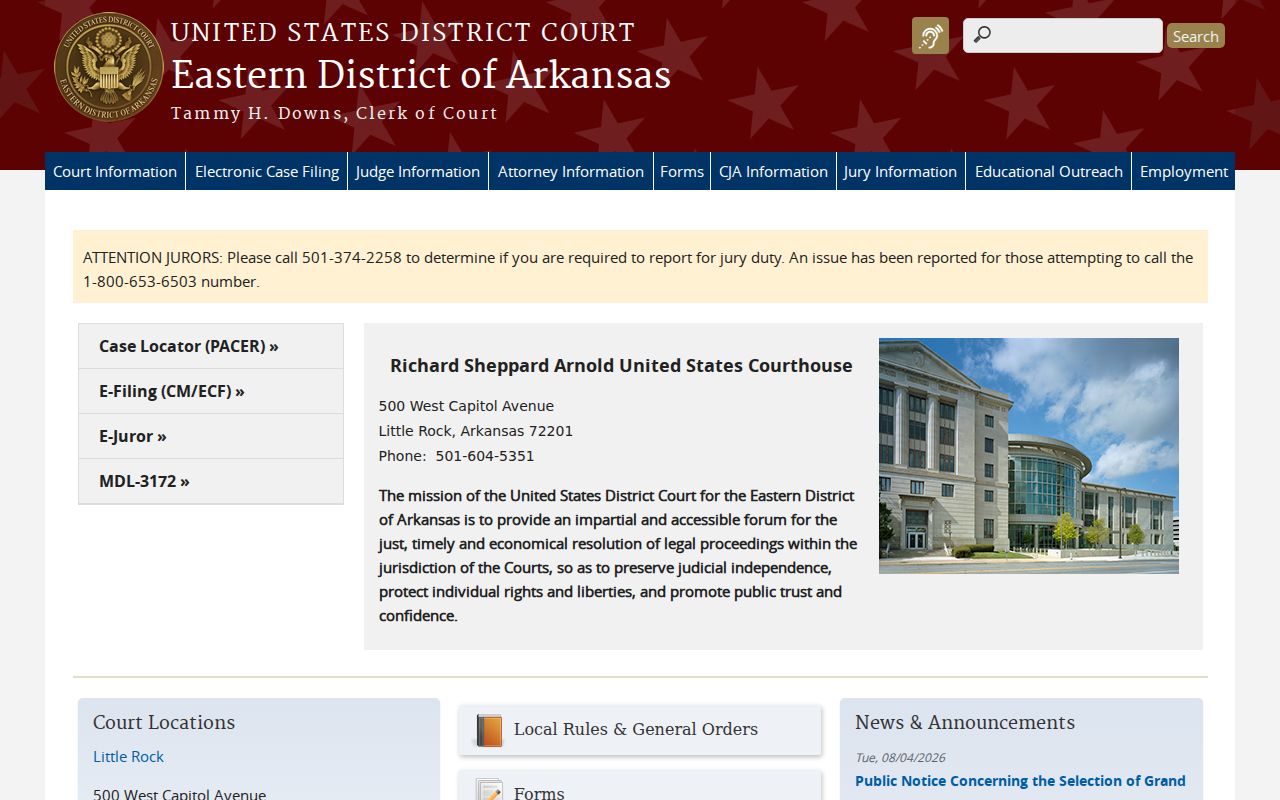 Belleville federal court docket Eastern District source