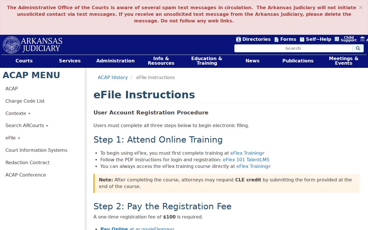 Yell County civil docket electronic filing instructions