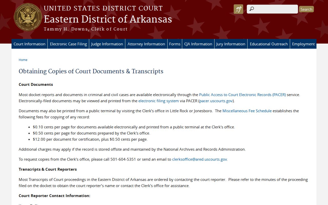 Yell County court record search federal copy options